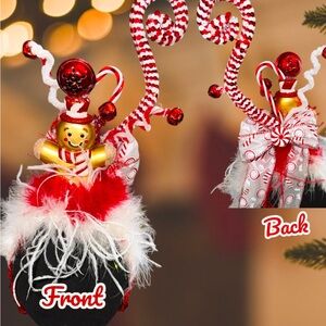 Christmas Headband, Ugly Sweater Party Headpiece, Custom Gift, Peppermint Candy